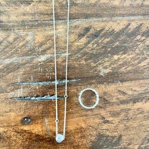 Sterling Silver necklace (ring was sold separately!)
